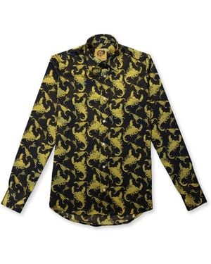 Gresham Blake Scorpion Silk Shirt - Green