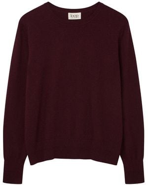 Loop Cashmere Cashmere Crew Neck Jumper - Red