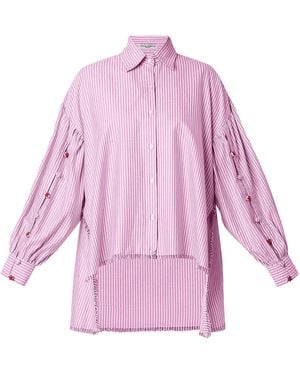 Style Junkiie Stripe Shirt - Pink