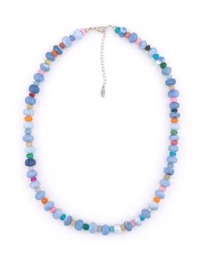 Kris Nations Oregon Opal & African Opal Beaded Necklace - Blue