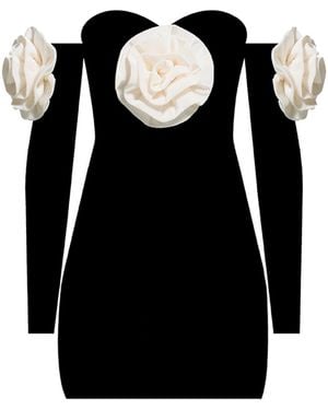 Nur Karaata Pena Mini Dress - Black