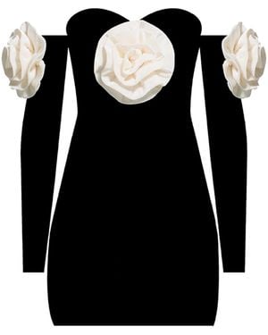 Nur Karaata Pena Mini Dress - Black