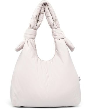Lefrik Biwa Puffy Bag Fossil - White