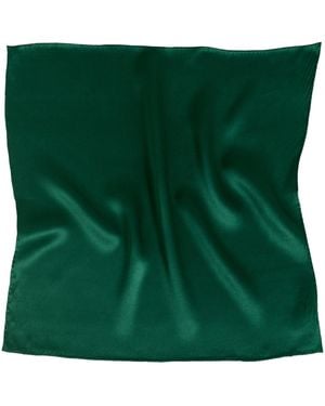Lost Pattern Dapper Fold Silk Pocket Square - Green