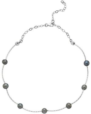 LINYA JEWELLERY Tohora Pearl Choker - White