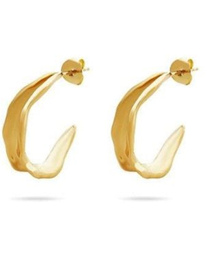 Argento Vivo The Wavy Hoop - Metallic