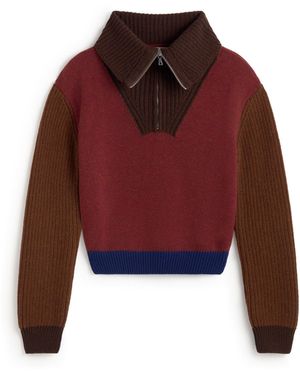 Thinking Mu Tanit Multicolored Wool Sweater