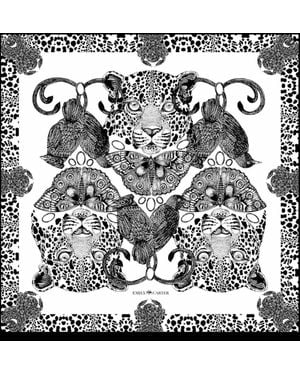 Emily Carter Neutrals The Tropical Leopard Neckerchief - Metallic