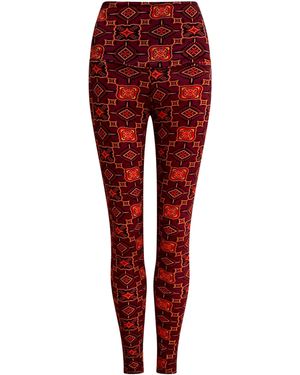 Why Mary Casablanca Mosaic Printed Leggings - Red