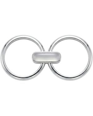 seree Infinity Duo Bar Ring - Metallic