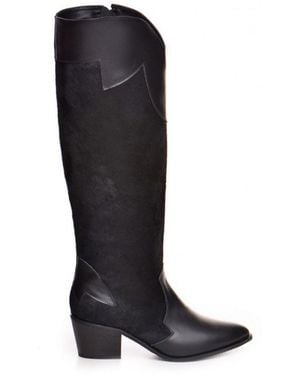 The 5Th Element Artemis High Western Boots - Black