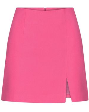 NAZLI CEREN Vance A Line Mini Skirt In Bubble Gum Pink