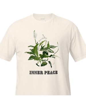 Assel Inner Peace. Off Organic Cotton T-Shirt - White