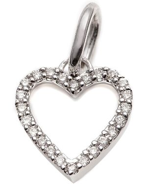 Kaizarin Diamond Studded My Heart Pendant - White