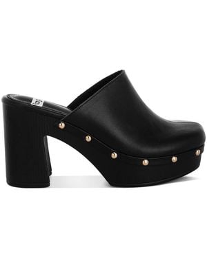 Rag & Co Benji Recycled Leather Clogs - Black