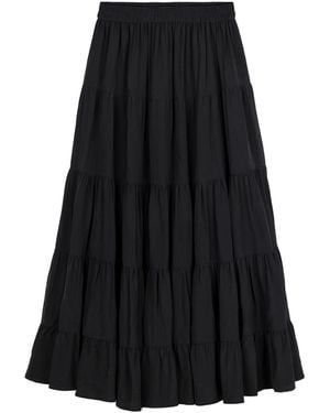 Bel Cashmere Colette Silk Skirt - Black