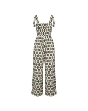 ELOI Hedley Geometric Jumpsuit - Metallic