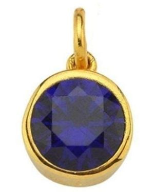LINYA JEWELLERY Birthstone Charm - Blue