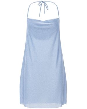 Serotoninn Sparkling Backless Mini Dress - Blue