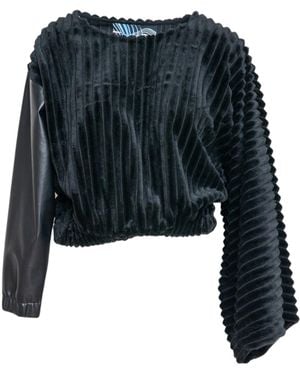 ARTISTA Astrid Cropped Oversized Pullover - Black