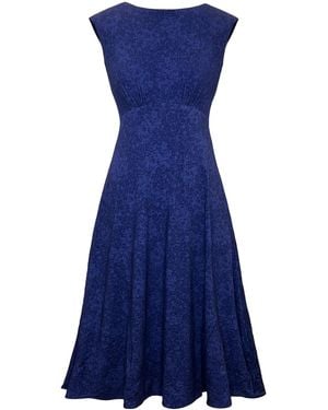 Alie Street London Luna Midi Dress With Pockets - Blue