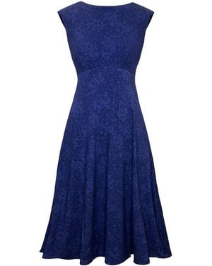 Alie Street London Luna Midi Dress With Pockets - Blue
