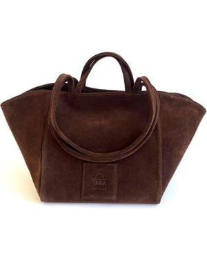 Tarea Studio Dark Suede Lido Bag - Brown