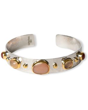 Golden Horn Jewellery Helen Sunset Moonstone Bracelet - Metallic