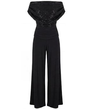 Atom Label Carbon Jumpsuit - Black