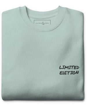 Anchor and Crew Ice Limited Edition Annotations Organic Cotton Sweatshirt - Green