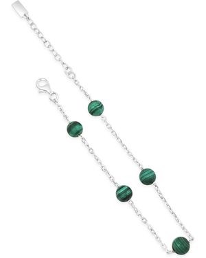 Lutiro Malachite Orbit Bracelet - Metallic