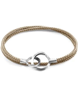 Anchor and Crew Sand Montrose & Rope Bracelet - Metallic