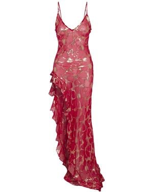 DELFI Collective Lara Ruffle Dress - Red