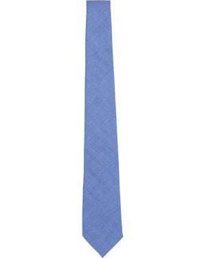 lords of harlech Taddeo Merino Tie - Blue