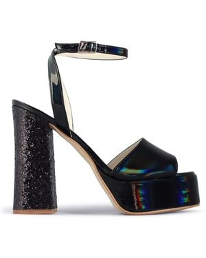 Terry De Havilland Nova Crystal Platform Heels - Blue