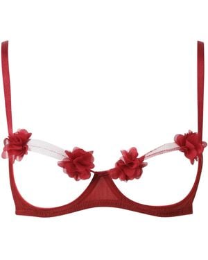 Belle -et-BonBon Fifi Petal Bralette Best Seller - Red