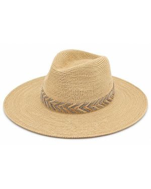 Shaded the Label Neutrals Willowmere Natural Bleached Straw Fedora Hat