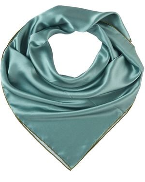 Soft Strokes Silk Pure Silk Scarf Tree Solid Colour Collection Sage Large - Green