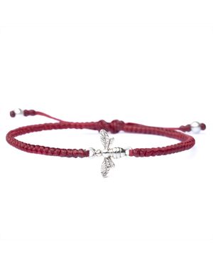 Harbour Uk Queen Bee Rope Bracelet - Red