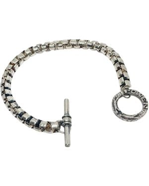 Tg-Jewellery by Tamara Gervasio Sterling Box Chain Bracelet With T-Bar Clasp - Metallic