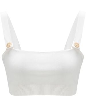 Peraluna Elizabeth Knit Bralette - White