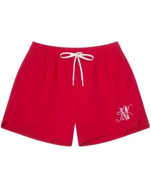 Haus of Mclees Sporting Swim Shorts - Red