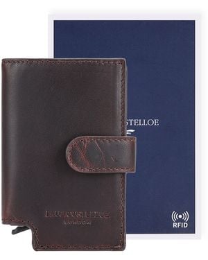 Paul Costelloe Elio Leather Passport Holder - Blue