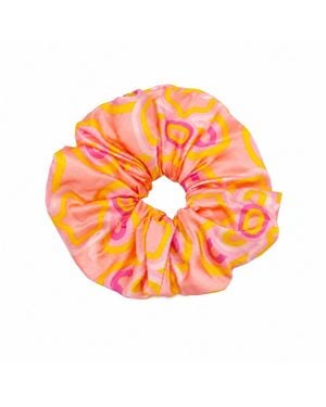 Julia Clancey Super Sized Olympia Fondant Silk Scrunchy - Orange