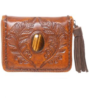 Jodi Lee Hiawatha Mini Wallet Antique Medium - Brown