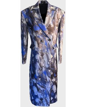 ARSHYS Leonardo Structured Coat - Blue