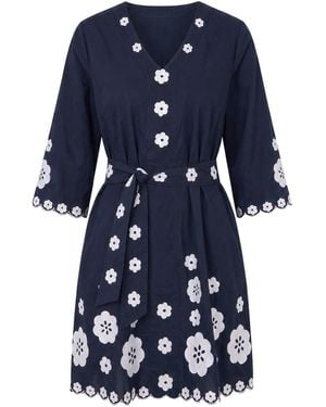 Adrift Clothing Sacha Shift Dress - Blue