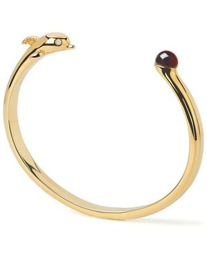 Freqnc Atelier Dolphin Bangle With Tiger's Eye - Metallic