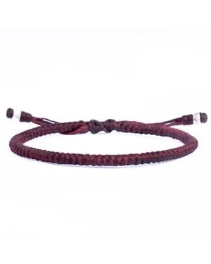 Harbour UK Bracelets Wine Waxed String Bracelet For - Purple