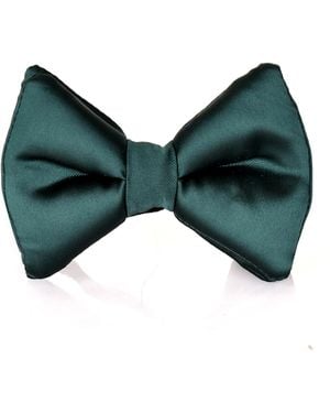 DAVID WEJ Silk Bow Tie - Green